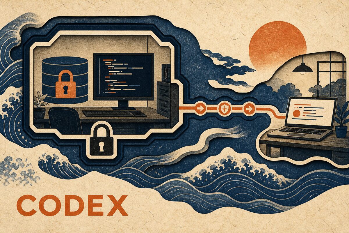 Firemní kód si nemůžete vzít domů. Jak tedy pokračovat v práci s ChatGPT Codex z domova? Bezpečné řešení bez otevírání portů do veřejné sítě